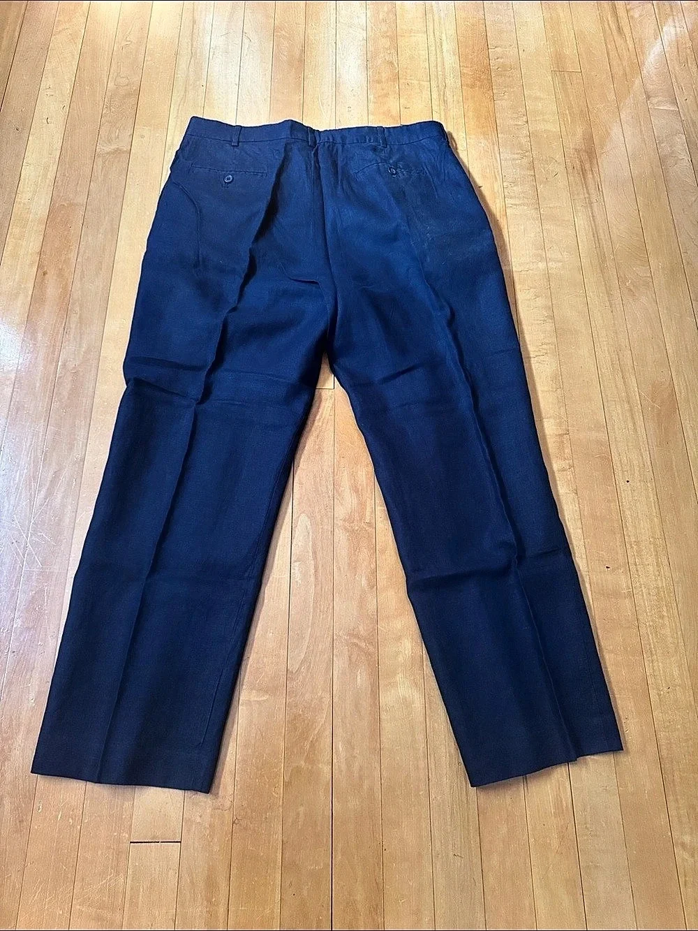 J.Crew navy Linen Straight Leg Pants men’s 36x30